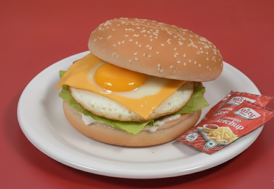 Egg Cheese Burger at Biryani Box Company